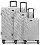 REDOLZ Hartschalen 3er Koffer-Set | Leichte Reise-Trolleys - hochwertiges ABS