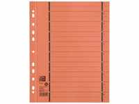 Oxford Trennblätter A4 aus Karton mit Perforation, orange, 100 Stück