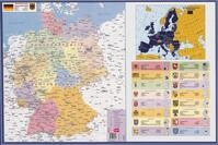 VELOFLEX 4674000 - Schreibtischunterlage Deutschland, 40 x 60cm, rutschfest,