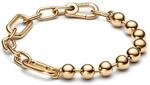 PANDORA ME Metallperlen & Gliederkettenarmband aus Sterling Silber mit 14 Karat