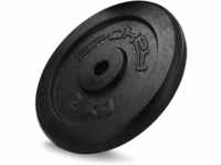 SPOKEY Unisex-Adult Fitness Hantelscheiben aus massivem, Schwarz, 0,5 kg