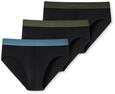 Schiesser Herren 3 Pack Slips Bio Baumwolle Multipack - 95/5 Organic, Sortiert