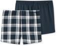 Schiesser Herren 2 Pack Boxershorts Baumwolle Web Multipack - Webboxer, Sortiert