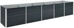 vidaXL Garten-Hochbeet Verzinkter Stahl 400x80x77 cm Anthrazit