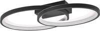 Reality Leuchten LED Deckenleuchte Malaga R64482134, Metall Schwarz matt, inkl. 25