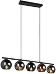 Reality Leuchten Pendelleuchte Sheldon R31305017, Metall Schwarz matt, Metall Schwarz