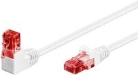 Goobay 51521 CAT 6 Patchkabel, 90 Grad Stecker, Netzwerkkabel, Ethernet, Playstation,