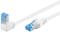 Goobay 51563 CAT 6A Patchkabel, Highspeed, 90 Grad Stecker, Netzwerkkabel, Ethernet,