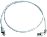 Teleg&auml;rtner Patchkabel Cat. 6A MP8 FS 2,0 m LSZH Grau, 90&deg; T&uuml;lle mit
