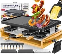 KESSER&reg; Raclette-Grill mit Naturgrillstein, Grillplatte Tischgrill f&uuml;r 8...