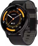 Garmin 010-02784-52 Venu 3 Slate Edelstahl-L&uuml;nette Smartwatch mit schwarzem...