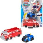PAW PATROL True Metal Team Fahrzeuge 2er Set mit Feuerwehrwagen und Chase im