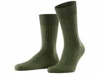 FALKE Herren Socken Teppich Im Schuh M SO Wolle einfarbig 1 Paar, Grün (Herb 7754),