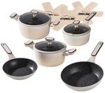 STONELINE Kochgeschirr Set 11-teilig 18/20/24 cm Set Pfannen und T&ouml;pfe mit Deckel,