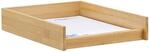 Relaxdays Dokumentenablage Holz, DIN A4 Papierfach, B&uuml;ro, Schreibtisch, flach,