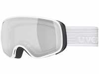 uvex Unisex Kinder, scribble FM sph Skibrille, white/silver-clear, one size