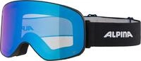 ALPINA Slope Skibrille black matt Q-LITE blue, kontrastverst&auml;rkend
