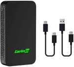 Carlinkit 5.0 (2air) Wireless CarPlay und kabelloses Android Auto Dongle, 2-in-1