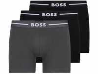 BOSS Herren BoxerBr 3P Bold Dreier-Pack längere Boxershorts aus Stretch-Baumwolle