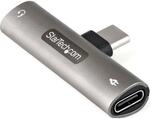 StarTech.com USB C Audio & Charge Adapter - USB-C Audio Adapter w/, CDP235APDM