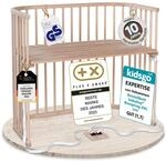 babybay Boxspring XXL Beistellbett aus massivem Buchenholz / Kinderbett H&ouml;he