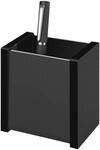 Wedo 634001 Stiftk&ouml;cher Black Office aus Acrylglas, Gummif&uuml;&szlig;e 8, 7 x 6 x 9, 7 cm,