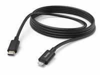 Hama 00187274 Lade-/Datenkabel USB-C zu Lightning, 3m, schwarz