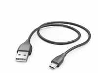 Hama Ladekabel USB A auf Micro USB, 1,5m (Schnellladung, Handy Ladekabel, Datenkabel,