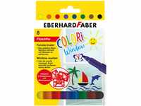 Eberhard Faber 550022 - Window Marker Colori, 8 Fensterstifte abwaschbar, inkl. 3