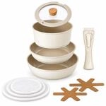 NEOFLAM&reg; Pfannenset Topfset Induktion, abnehmbarer Griff 8-teilig,