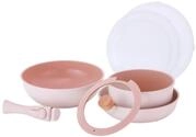 NEOFLAM&reg; - Midas Plus Topf- und Pfannen-Set mit abnehmbarem Griff, 8-teilig,