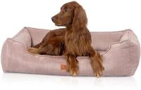 Knuffelwuff orthop&auml;disches Hundebett aus Cord mit Handwebcharakter Nunavut M-L 85 x