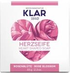 Klar Seifen Herzseife Rosenbl&uuml;te (65 g, Rosen Duft, Seife in Herzform, f&uuml;r