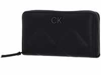 Calvin Klein Re-Lock Quilt Zip Around Wallet CK Black