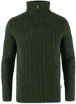 Fj&auml;llr&auml;ven Herren &Ouml;vik Half Zip Knit Sweatshirt, Deep Forest, M