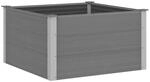vidaXL Garten-Hochbeet WPC 100 x 100 x 54 cm Grau