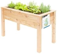 WESTMANN Hochbeet Emily aus L&auml;rchenholz | 120x65x75 cm Natur | Kr&auml;uterbeet f&uuml;r den