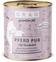 GRAU &ndash; das Original &ndash; Nassfutter f&uuml;r Hunde - Pferd Pur, 6er Pack (6 x 400...