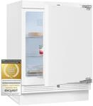 Exquisit UKS140-V-FE-010D Unterbau K&uuml;hlschrank, 138 l, Festt&uuml;rmontage