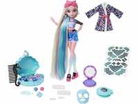 Monster High Puppe, Lagoona Blue Spa Day Set mit Accessoires wie Haarspangen,
