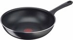 Tefal B5581923 Day by Day Wok, 28 cm, Titan-Antihaftbeschichtung, Thermo-Signal,