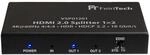 FeinTech VSP01201 HDMI 2.0 Splitter 1 auf 2 Verteiler Ultra-HD 4K@60Hz YUV 4:4:4 HDR