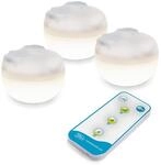Newgarden Cherry Mini LED-Strahler, tragbar, wiederaufladbar, 3 St&uuml;ck, Wei&szlig;