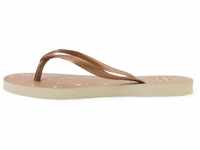 Havaianas Slim Gloss Flip Flops Damen, Beige, 33/34 EU