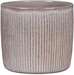 Scheurich Solido Linea, Blumentopf aus Keramik, Farbe: Seashell, 21,2 cm Durchmesser,