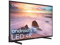 Cecotec Fernseher LED 50" Smart TV A2 Series ALU20050. 4K UHD, Android 11, Frameless,
