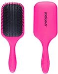 Denman Tangle Tamer Ultra (Pink) Detangling Paddle Brush For Curly Hair And Black