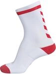 hummel Elite Indoor Sock Low, Wei&szlig;/True Rot, 27 W / 30 L