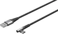 Goobay 64657 USB C auf USB A Kabel mit 90 Grad Winkel/Handykabel 480 Mbits/USB C