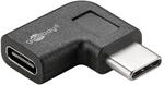 goobay 45402 USB C Adapter USB C Winkelstecker 90 Grad f&uuml;r USB Kabel SuperSpeed 5